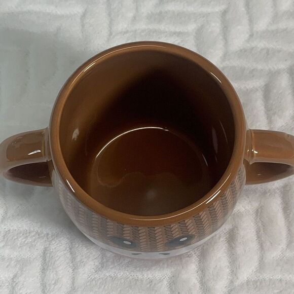 Galerie Candy SOCK MONKEY Double Handle Coffee Mug Collectible - Picture 5 of 5